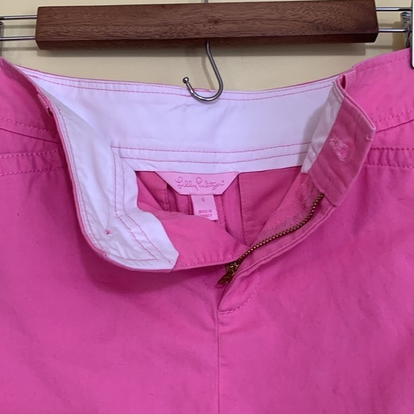Lilly Pulitzer | Pink 100% Cotton Unlined Mini Skirt Flawed Size 0 - Picture 11 of 15